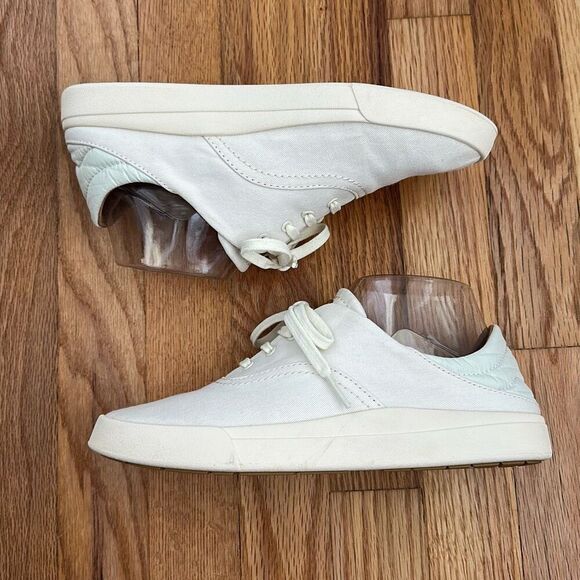 OluKai Kohu Canvas Off White Sneakers Women’s Size 7.5 - Picture 3 of 12